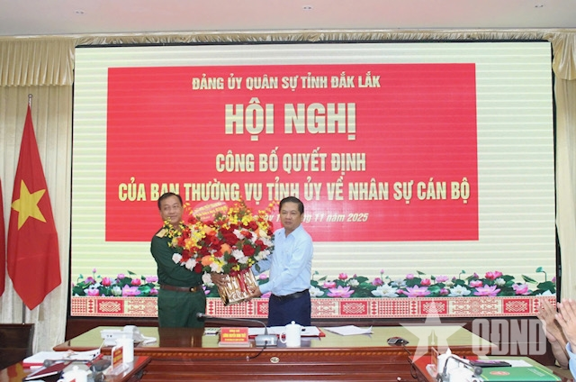 Đồng chí Lương Nguyễn Minh Triết, Bí thư Tỉnh ủy Đắk Lắk giữ chức Bí thư Đảng ủy Quân sự tỉnh